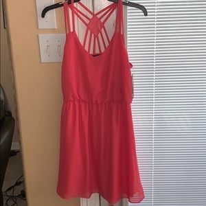 Pink knee length dress